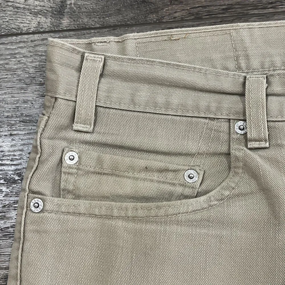 Vintage Y2K 90s Levi’s 550 Relaxed Fit Tan Jeans Men’s Size 36x30 Made In USA